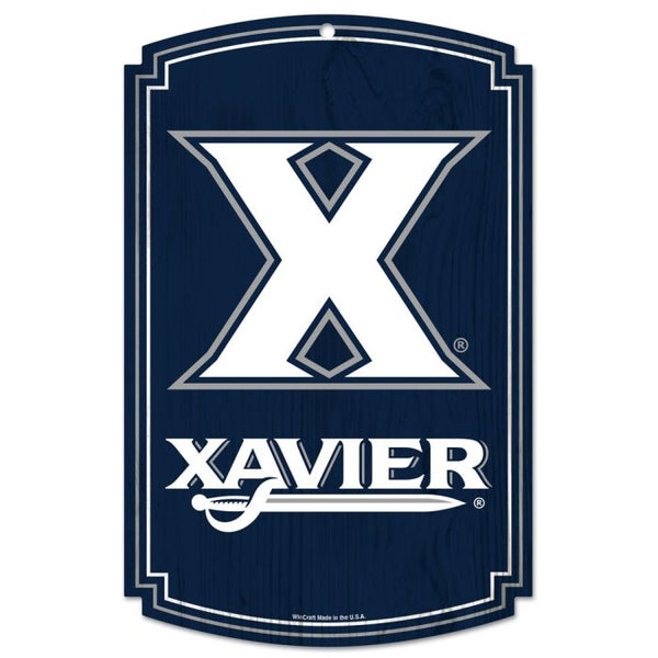 Wholesale-Xavier Musketeers Wood Sign 11" x 17" 1/4" thick