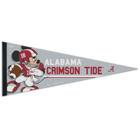 Alabama Crimson Tide / Disney MICKEY MOUSE FOOTBALL Premium Pennant 12" x 30"