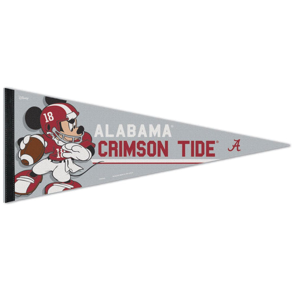 Alabama Crimson Tide / Disney MICKEY MOUSE FOOTBALL Premium Pennant 12" x 30"