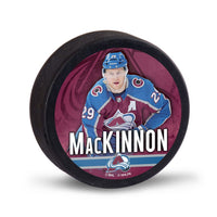 Colorado Avalanche Hockey Puck Packaged Nathan MacKinnon