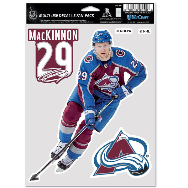 Colorado Avalanche Multi Use 3 FAN PACK Nathan MacKinnon