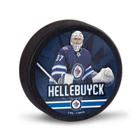 Winnipeg Jets Hockey Puck Packaged Connor Hellebuyck
