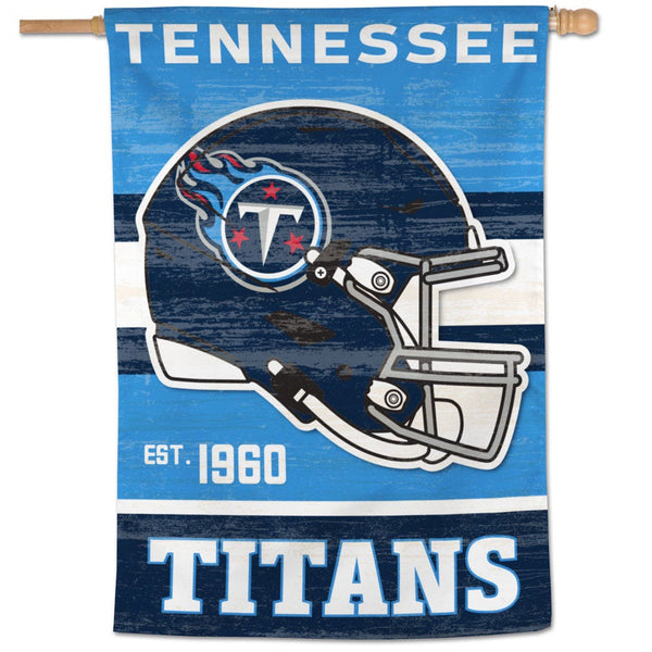 Tennessee Titans RETRO/VINTAGE Vertical Flag 28" x 40"
