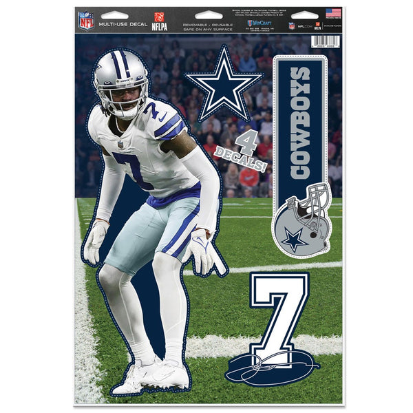 Dallas Cowboys Multi-Use Decal 11" x 17" Trevon Diggs