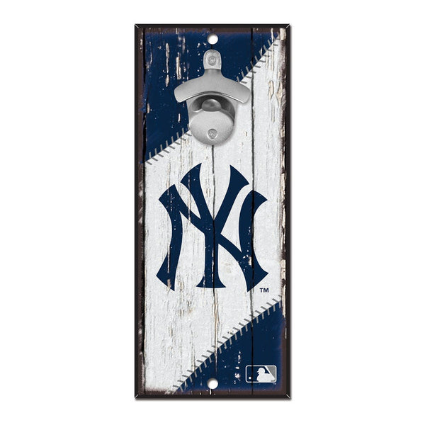 New York Yankees Bottle Opener Sign 5x11