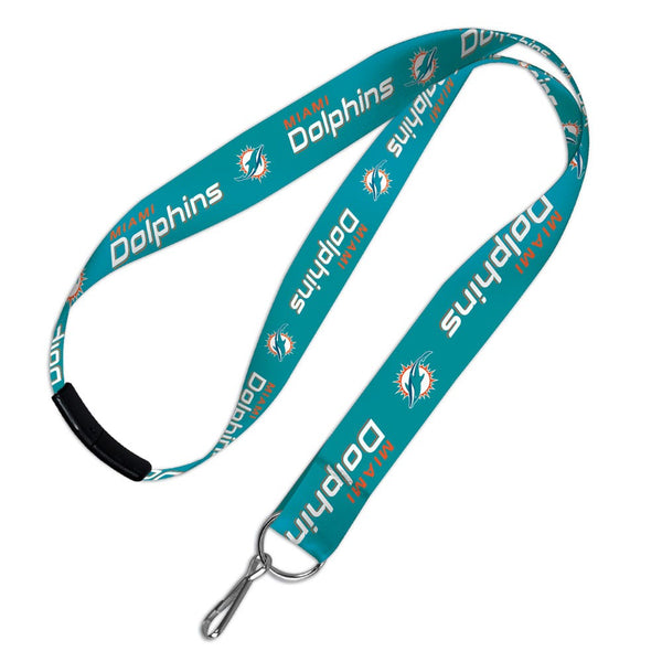 Miami Dolphins Lanyards w/Breakaway 1"