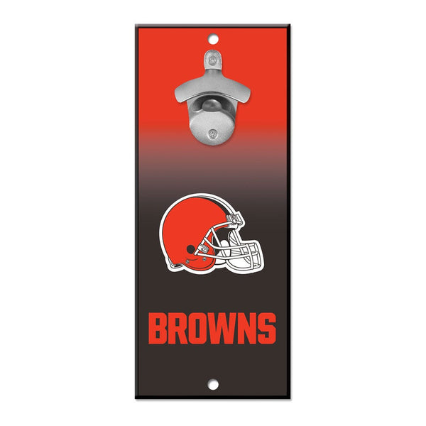 Cleveland Browns Bottle Opener Sign 5x11