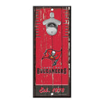 Tampa Bay Buccaneers Bottle Opener Sign 5x11