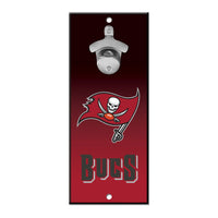 Tampa Bay Buccaneers Bottle Opener Sign 5x11