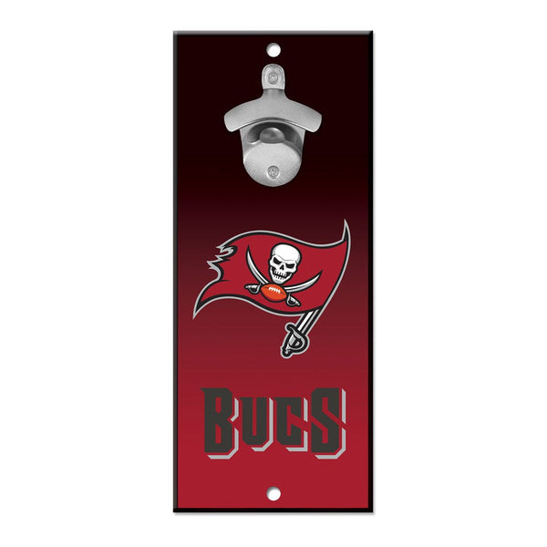 Tampa Bay Buccaneers Bottle Opener Sign 5x11