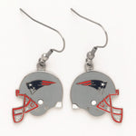New England Patriots Earrings Jewelry Card