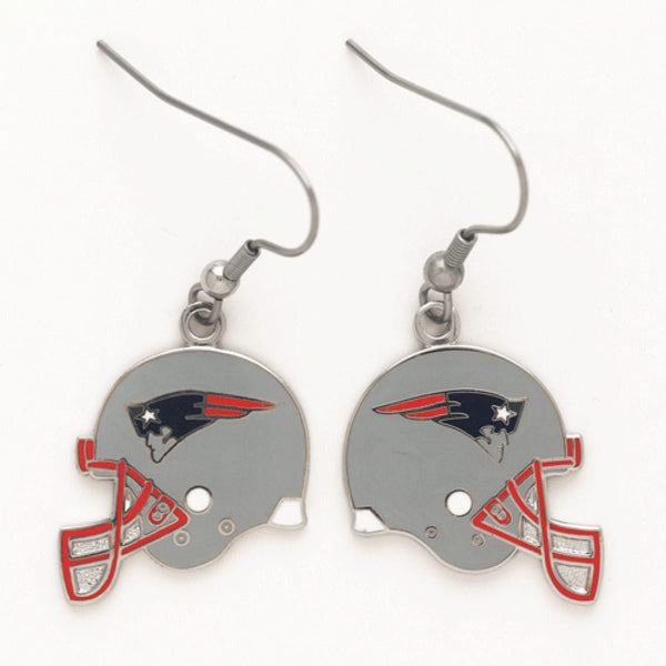 New England Patriots Earrings Jewelry Card