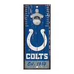 Indianapolis Colts Bottle Opener Sign 5x11