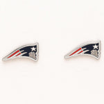 New England Patriots Earrings Jewelry Card