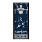 Dallas Cowboys Bottle Opener Sign 5x11