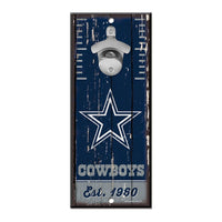 Dallas Cowboys Bottle Opener Sign 5x11