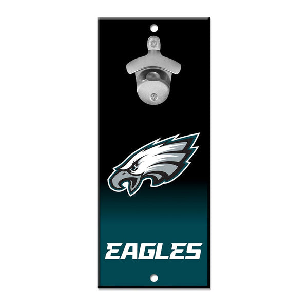 Philadelphia Eagles Bottle Opener Sign 5x11