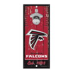 Atlanta Falcons Bottle Opener Sign 5x11