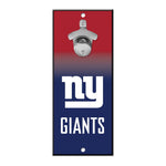 New York Giants Bottle Opener Sign 5x11