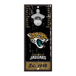 Jacksonville Jaguars Bottle Opener Sign 5x11