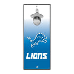 Detroit Lions Bottle Opener Sign 5x11