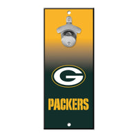 Green Bay Packers Bottle Opener Sign 5x11