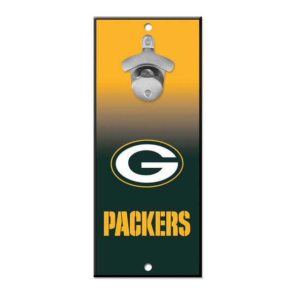 Green Bay Packers Bottle Opener Sign 5x11
