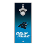 Carolina Panthers Bottle Opener Sign 5x11
