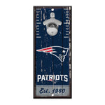 New England Patriots Bottle Opener Sign 5x11