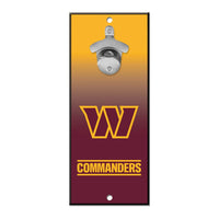 Washington Commanders Bottle Opener Sign 5x11