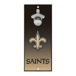 New Orleans Saints Bottle Opener Sign 5x11