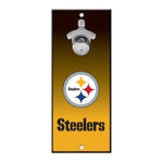 Pittsburgh Steelers Bottle Opener Sign 5x11