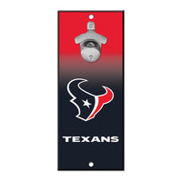 Houston Texans Bottle Opener Sign 5x11