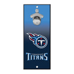 Tennessee Titans Bottle Opener Sign 5x11