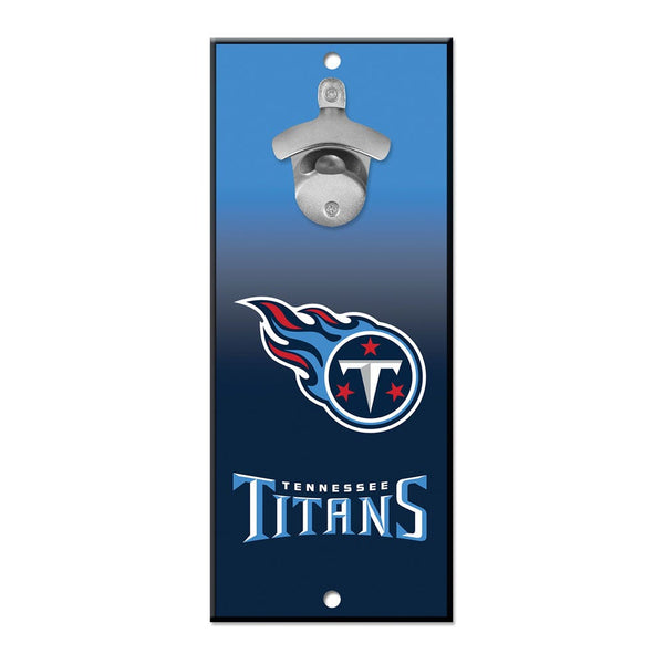 Tennessee Titans Bottle Opener Sign 5x11