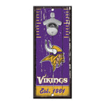 Minnesota Vikings Bottle Opener Sign 5x11