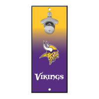 Minnesota Vikings Bottle Opener Sign 5x11