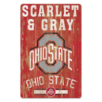 Wholesale-Ohio State Buckeyes Wood Sign 11" x 17" 1/4" thick