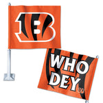 Cincinnati Bengals Slogan Car Flag 11.75" x 14"