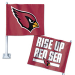 Arizona Cardinals Slogan Car Flag 11.75" x 14"