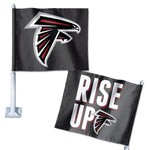 Atlanta Falcons Slogan Car Flag 11.75" x 14"