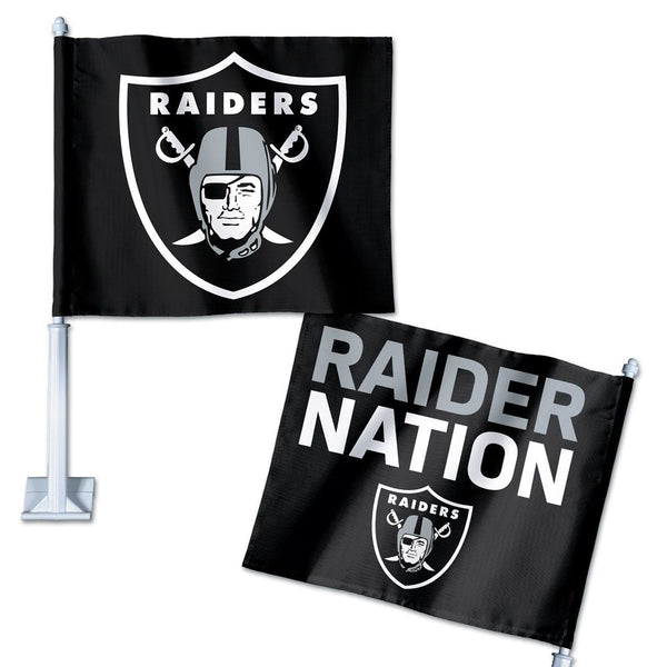 Las Vegas Raiders Slogan Car Flag 11.75" x 14"