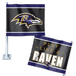 Baltimore Ravens Slogan Car Flag 11.75" x 14"