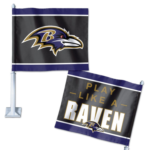 Baltimore Ravens Slogan Car Flag 11.75" x 14"
