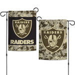 Las Vegas Raiders DIGI CAMO Garden Flags 2 sided 12.5" x 18"