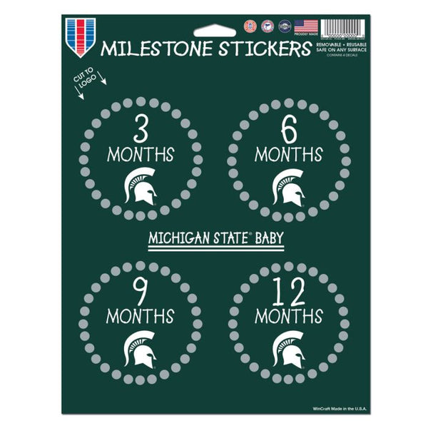 Wholesale-Michigan State Spartans Vinyl Sticker Sheet 8.5" x 11"