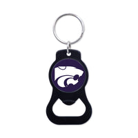 Kansas State Wildcats Black Bottle Opener Key Ring