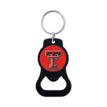 Wholesale-Texas Tech Red Raiders Black Bottle Opener Key Ring