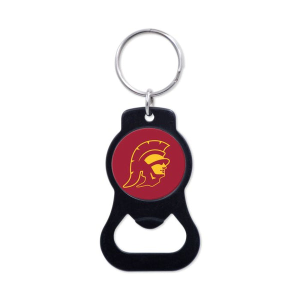 Wholesale-USC Trojans Black Bottle Opener Key Ring