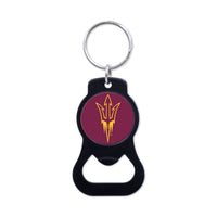 Arizona State Sun Devils Black Bottle Opener Key Ring